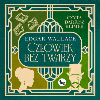 Człowiek bez twarzy Edgar Wallace - okladka książki