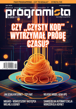 Programista nr 117. Czy "Czysty Kod" wytrzymał próbę czasu? Magazyn Programista - okladka książki
