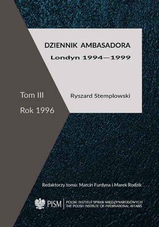 Dziennik ambasadora Ryszard Stemplowski - okladka książki