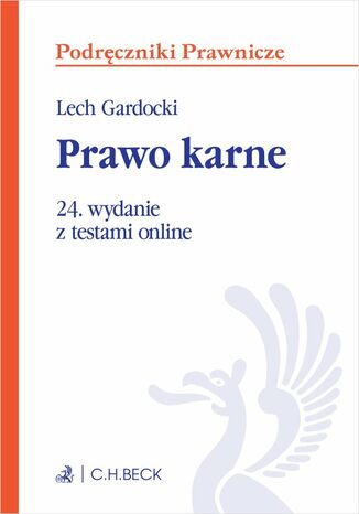 Prawo karne z testami online Lech Gardocki - okladka książki
