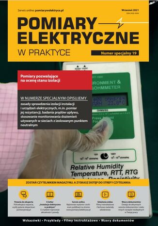pomiary elektryczne w praktyce nr specjalny 19 Praca zbiorowa - okladka książki