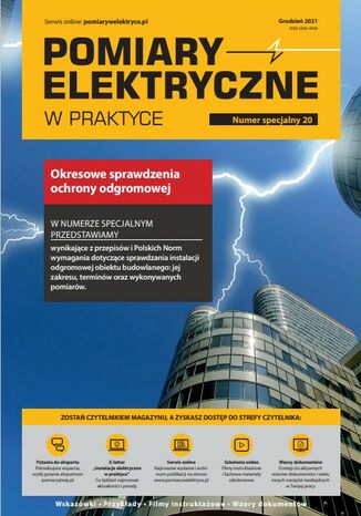 Pomiary elektryczne w praktyce nr specjalny 21 Praca zbiorowa - okladka książki