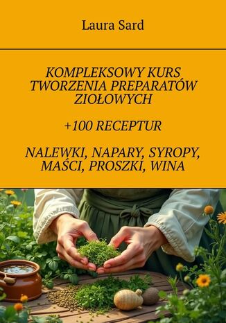 Kompleksowy kurs tworzenia preparatów ziołowych + 100 receptur. Nalewki, napary, syropy, maści, proszki, wina Laura Sard - okladka książki
