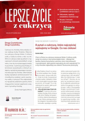 Lepsze życie z cukrzycą nr 89 (styczeń 2025) Praca zbiorowa - okladka książki