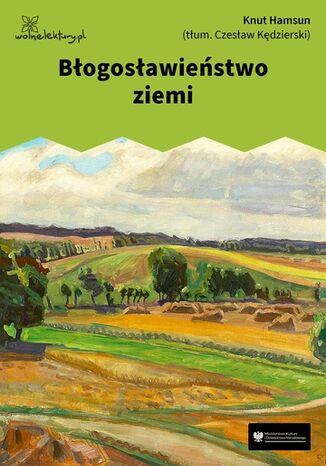 Błogosławieństwo ziemi Knut Hamsun - okladka książki