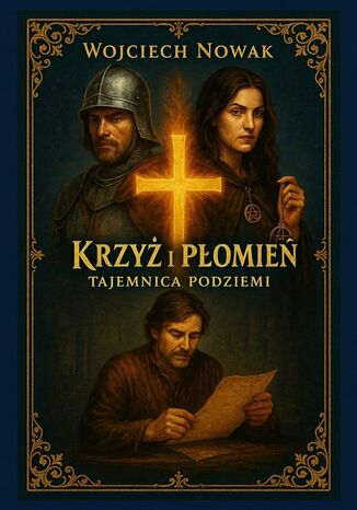 Krzyż i Płomień. Tajemnica Podziemi Wojciech Nowak - okladka książki