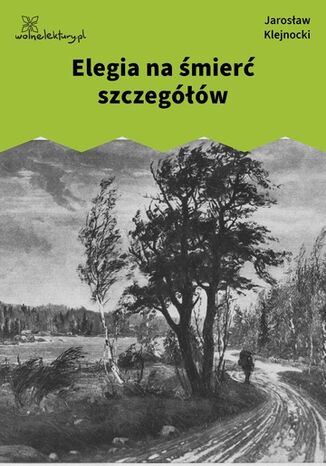 Elegia na śmierć szczegółów Jarosław Klejnocki - okladka książki
