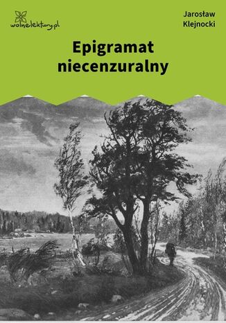 Epigramat niecenzuralny Jarosław Klejnocki - okladka książki