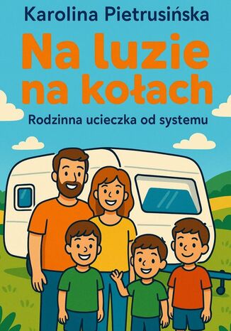Na luzie, na kołach -- rodzinna ucieczka od systemu Karolina Pietrusińska - okladka książki