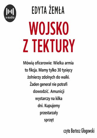 Wojsko z tektury Edyta Żemła - okladka książki