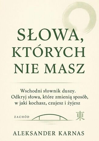 SŁOWA, KTÓRYCH NIE MASZ Aleksander Karnas - okladka książki
