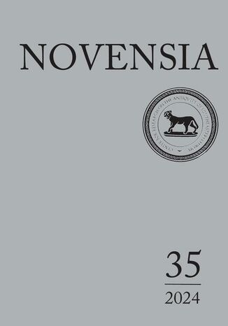 Novensia 35 Piotr Dyczek - okladka książki