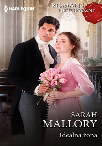 Idealna żona Sarah Mallory - okladka książki