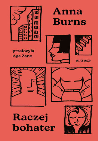 Raczej bohater Anna Burns - okladka książki