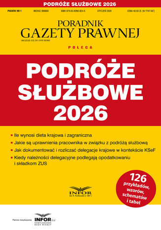 Podróże służbowe 2026 praca zbiorowa - okladka książki