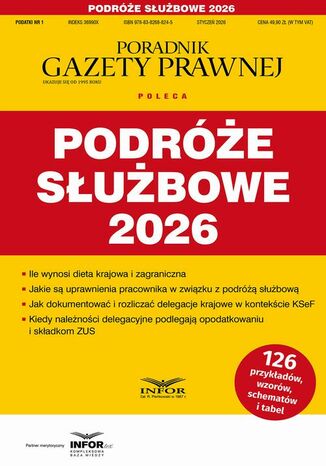 Podróże służbowe 2026 Praca zbiorowa - okladka książki