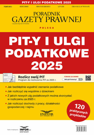PIT-y i ulgi podatkowe 2025 Grzegorz Ziółkowski - okladka książki