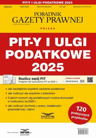 PIT-y i ulgi podatkowe 2025 Infor Pl - okladka książki