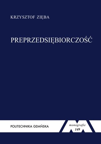 Preprzedsiębiorczość Krzysztof Zięba - okladka książki