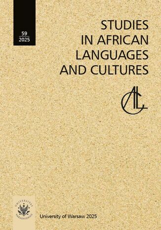 Studies in African Languages and Cultures. Volume 59/2025 Izabela Will - okladka książki