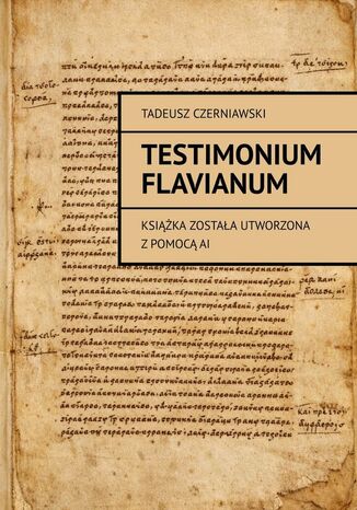 Testimonium Flavianum Tadeusz Czerniawski - okladka książki