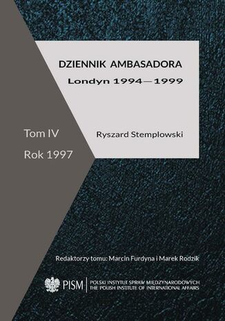 Dziennik ambasadora Ryszard Stemplowski - okladka książki