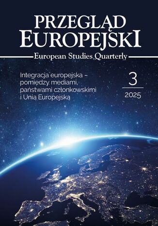 Przegląd Europejski 2025/3 European Studies Quarterly Marta Witkowska - okladka książki