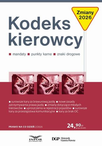 Kodeks kierowcy 2026 Eliza Borkowska - okladka książki