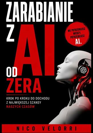 Zarabianie z AI od zera Nico Velorri - okladka książki