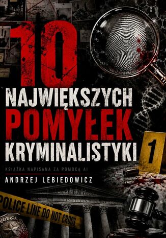 10 największych pomyłek kryminalistyki Andrzej Lebiedowicz - okladka książki
