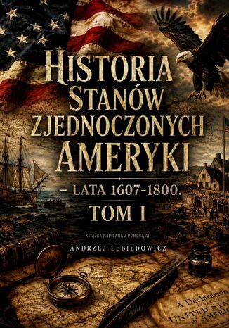 Historia Stanów Zjednoczonych Ameryki. Tom 1 Andrzej Lebiedowicz - okladka książki