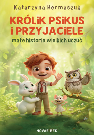 Królik Psikus i przyjaciele - małe historie wielkich uczuć Katarzyna Hermaszuk - okladka książki