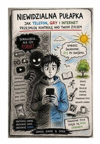 Niewidzialna pułapka Samuel Kaine, Dora Kaine - okladka książki