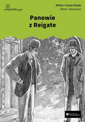 Panowie z Reigate Arthur Conan Doyle - okladka książki