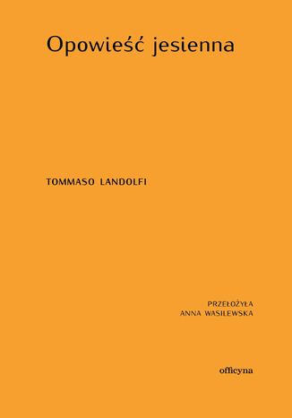 Opowieść jesienna Tommaso Landolfi - okladka książki