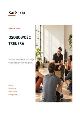 Osobowość trenera Kar-Group - okladka książki