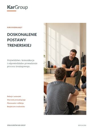 Doskonalenie postawy trenerskiej Kar-Group - okladka książki