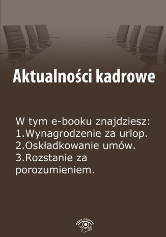 Aktualności kadrowe, wydanie kwiecień 2014 r Szymon Sokolnik - okladka książki