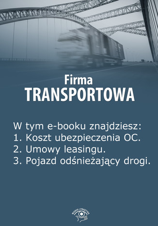 Firma transportowa, wydanie luty 2014 r Izabela Kunowska - okladka książki