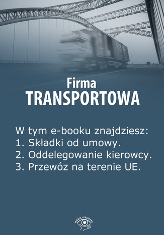Firma transportowa, wydanie kwiecień 2014 r Izabela Kunowska - okladka książki