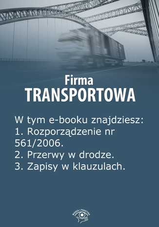 Firma transportowa, wydanie maj 2014 r Izabela Kunowska - okladka książki