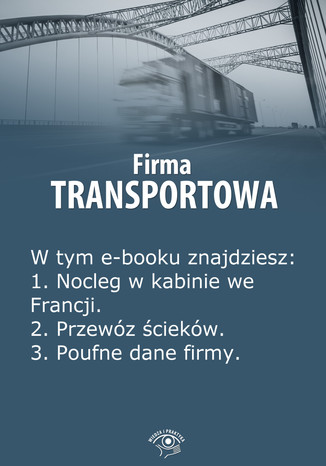 Firma transportowa, wydanie czerwiec 2014 r Izabela Kunowska - okladka książki