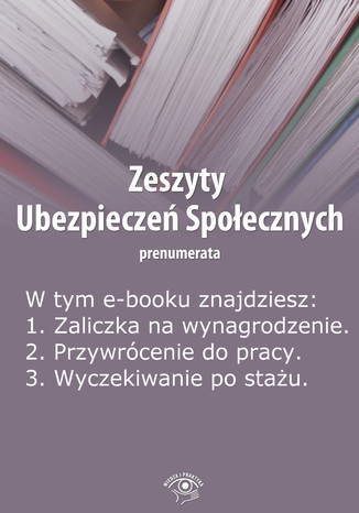 Zeszyty Ubezpieczeń Społecznych, wydanie maj 2014 r Krystyna Trojanowska - okladka książki