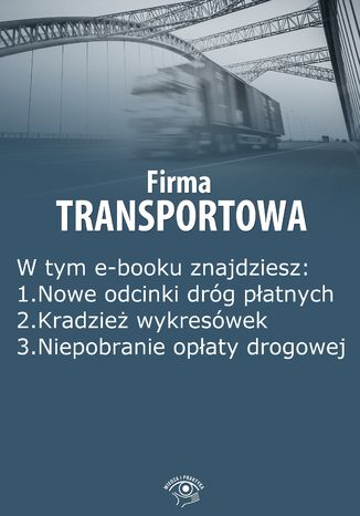 Firma transportowa, wydanie sierpień 2014 r Izabela Kunowska - okladka książki