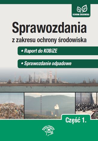 Sprawozdania z zakresu ochrony środowiska Część 1. - Raport do KOBiZE - Sprawozdanie odpadowe Bartłomiej Matysiak - okladka książki