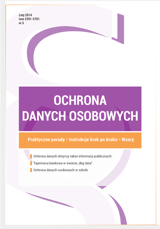 Ochrona danych osobowych - wydanie luty 2015 r Xawery Konarski, Damian Karwala, Michał Bienias, Paweł Tobiczyk, dr Jan Byrski - okladka książki