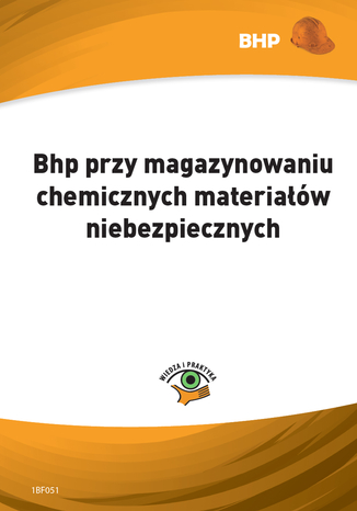 Bhp przy magazynowaniu chemicznych materiałów niebezpiecznych Lesław Zieliński - okladka książki