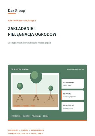 Zakładanie i pielęgnacja ogrodów - bezpłatny ebook KAR-GROUP KAR-GROUP - okladka książki
