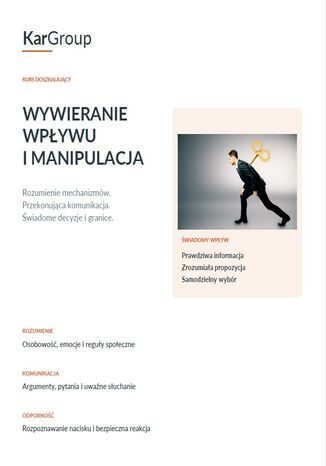 Wywieranie wpływu i manipulacja - bezpłatny ebook KAR-GROUP KAR-GROUP - okladka książki
