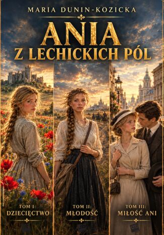 Ania z lechickich pól (3 tom w 1 wydaniu). Tom I: Dziecięctwo; Tom II: Młodość; Tom III: Miłość Ani Maria Dunin-Kozicka - okladka książki